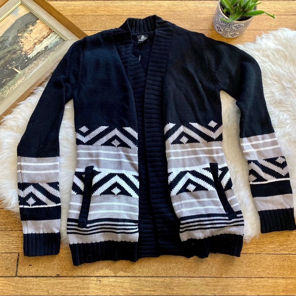 Firefly Aztec Pattern Intarsia Cardigan